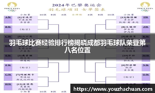 羽毛球比赛经验排行榜揭晓成都羽毛球队荣登第八名位置